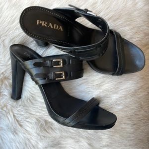 Authentic Prada Sexy Sandals. Worn but GOOD condition, if these shoes could talk